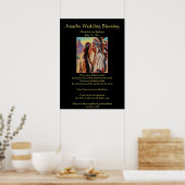 Poster Mariage Apache Bénédiction Cheif embarquez pour un (Cuisine)