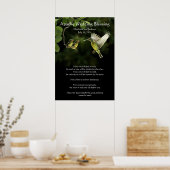 Poster Mariage Apache Bénédiction Hummingbird nourrissant (Cuisine)