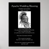Poster Mariage Apache Bénédiction Ojibwa Cheif (Devant)