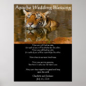 Poster Mariage Apache Bénédiction Tiger (Devant)