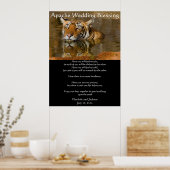 Poster Mariage Apache Bénédiction Tiger (Cuisine)