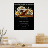 Poster Mariage Apache Bénédiction Tiger (Cuisine)