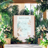 Poster Mariage Aqua Ocean & Shells