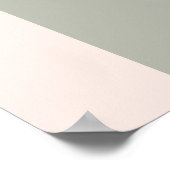 Poster Mariage arche rose sauge vert taupe pampas rose (Coin)