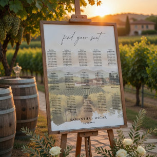 Poster Mariage au vignoble toscan italien