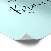 Poster Mariage Bienvenue Silver Grey Driver Event (Coin)