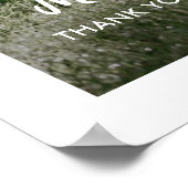 Poster Mariage Bienvenue Simple Écriture Blanche Moderne  (Coin)