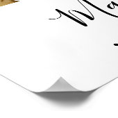 Poster Mariage Bienvenue Simple Élégant Collage de 3 Phot (Coin)