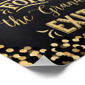 Poster mariage Black Gold- Sparklers (Coin)