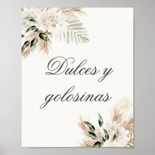 Poster Mariage Boho espagnol