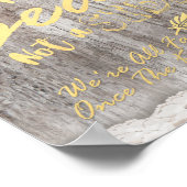 Poster Mariage Bois Rustique Burlap Choisissez Un Siège P (Coin)