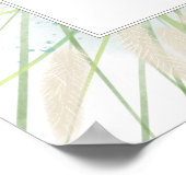 Poster Mariage botanique côtier (Coin)