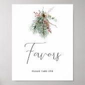 Poster Mariage botanique d'hiver : (Devant)