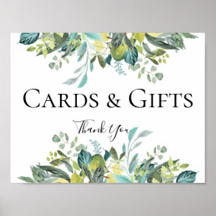 Poster Mariage Bouquet Garden Foliage