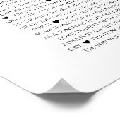 Poster Mariage cadeau d'anniversaire pour parents, amis (Coin)