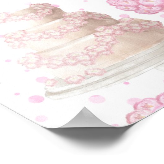 Poster mariage Cake (Coin)