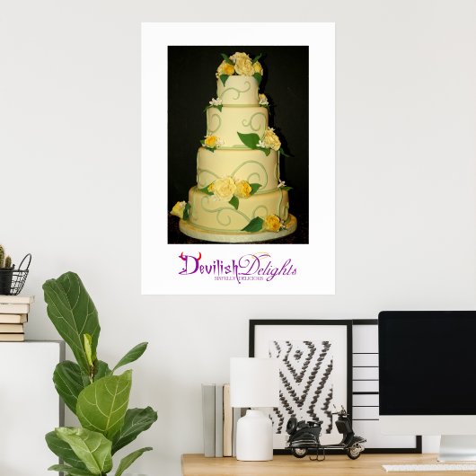 Poster mariage Cake (Bureau à domicile)