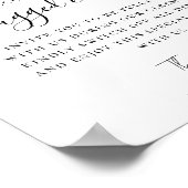 Poster Mariage Cérémonie de débranchement Choisissez un s (Coin)