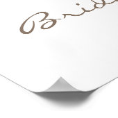 Poster Mariage Champêtre Rose Poudré Blanc Vintage (Coin)