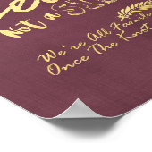 Poster Mariage Choisir Un Siège Pas Un Côté Moderne Roses (Coin)