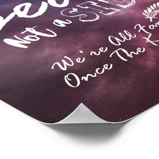 Poster Mariage Choisissez un siège et non un camp Étoiles (Coin)