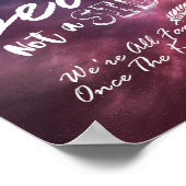 Poster Mariage Choisissez un siège et non un côté Étoiles (Coin)