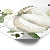 Poster Mariage Citrouille de verdure Bienvenue (Coin)