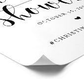 Poster Mariage civil, police de caractères de mariage mod (Coin)