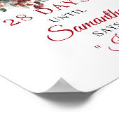 Poster Mariage classique automnal avec verdure et décorat (Coin)