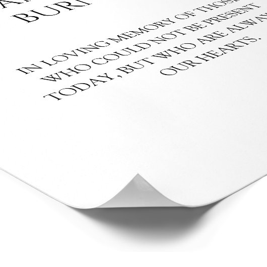 Poster Mariage classique moderne Cette bougie brûle Poste (Coin)