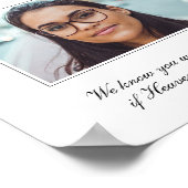 Poster Mariage commémoratif de la soeur de la mariée (Coin)