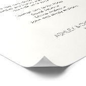 Poster Mariage commémoratif minimaliste moderne (Coin)