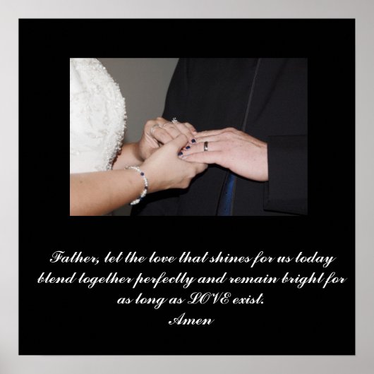 Poster Mariage customisé (Devant)