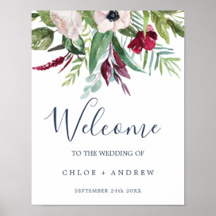 Poster Mariage d'accueil de la brise tropicale