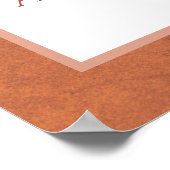 Poster Mariage d'accueil en terre cuite de palmier séché (Coin)