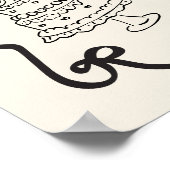 Poster Mariage d'accueil lunaire arbalète (Coin)