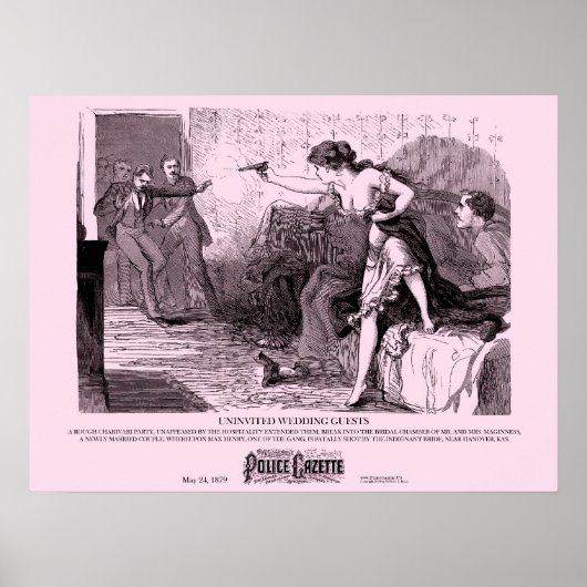 Poster Mariage d'affiche de la Gazette de police (Devant)