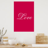 Poster Mariage d'amour Arrière - plan tendance Carmine (Cuisine)