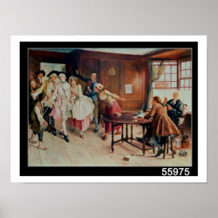 Poster Mariage dans Fleet Street, 1898 (huile sur la