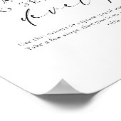 Poster Mariage d'appareil photo minimaliste moderne Elles (Coin)