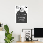 Poster Mariage d'Araignées Disco Rétro Halloween (Bureau à domicile)