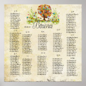 Poster Mariage d'arbre à fleurs lunaires (Devant)