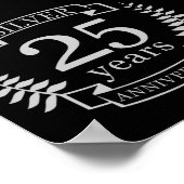 Poster Mariage d'argent 25 ans (Coin)