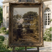Poster Mariage d'Art Fin de Paysage Vintage