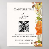 Poster Mariage de automne Capture amour code QR mariage p (Devant)