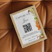 Poster Mariage de automne Capture amour code QR mariage p