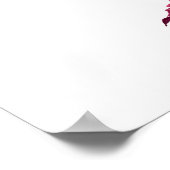 Poster Mariage de automne d'automne de Bourgogne et Brous (Coin)