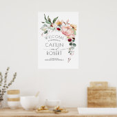 Poster Mariage de automne de fleurs en cascade rustique (Cuisine)