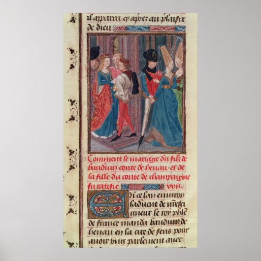 Poster Mariage de Baldwin VI et Marie (Devant)