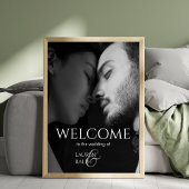Poster Mariage de bienvenue Chic Couple